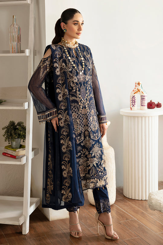 Ramsha | Naqsh Embroidered Rawsilk | RS-08