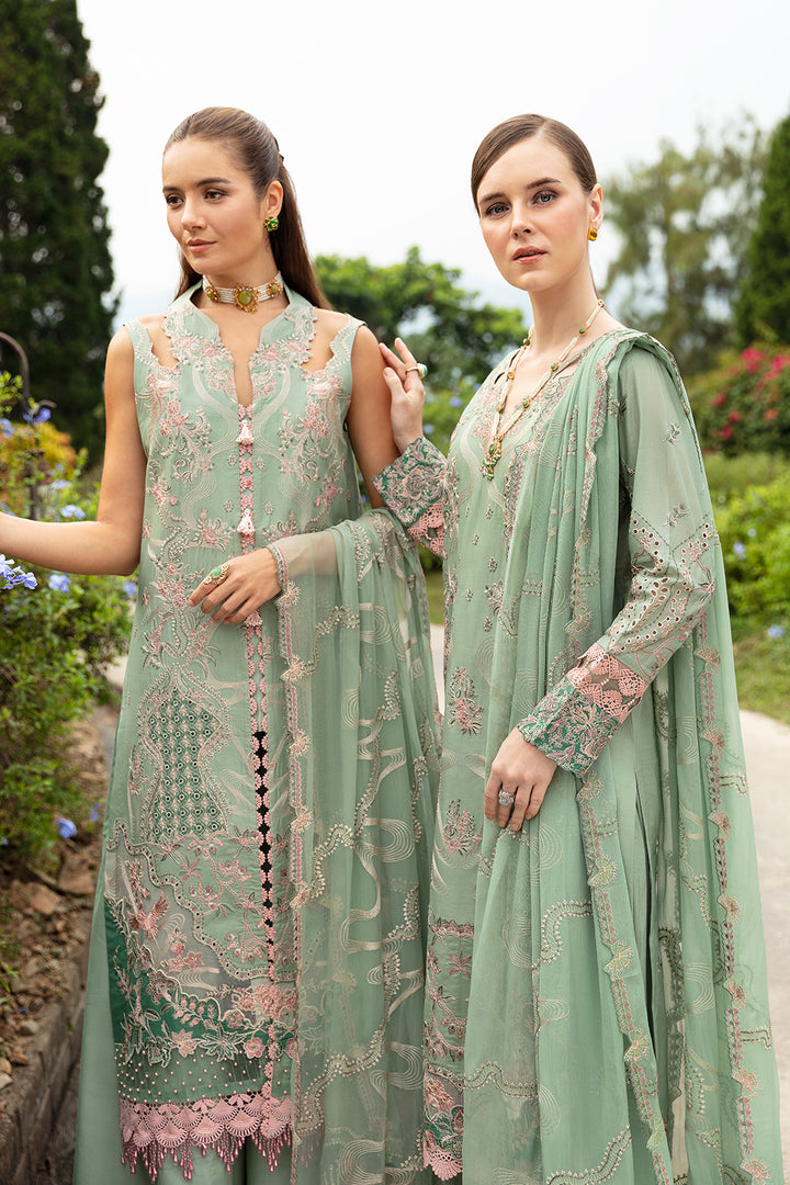 PASTEL GREEN-3PC LAWN EMBROIDERED SUIT-Z-808