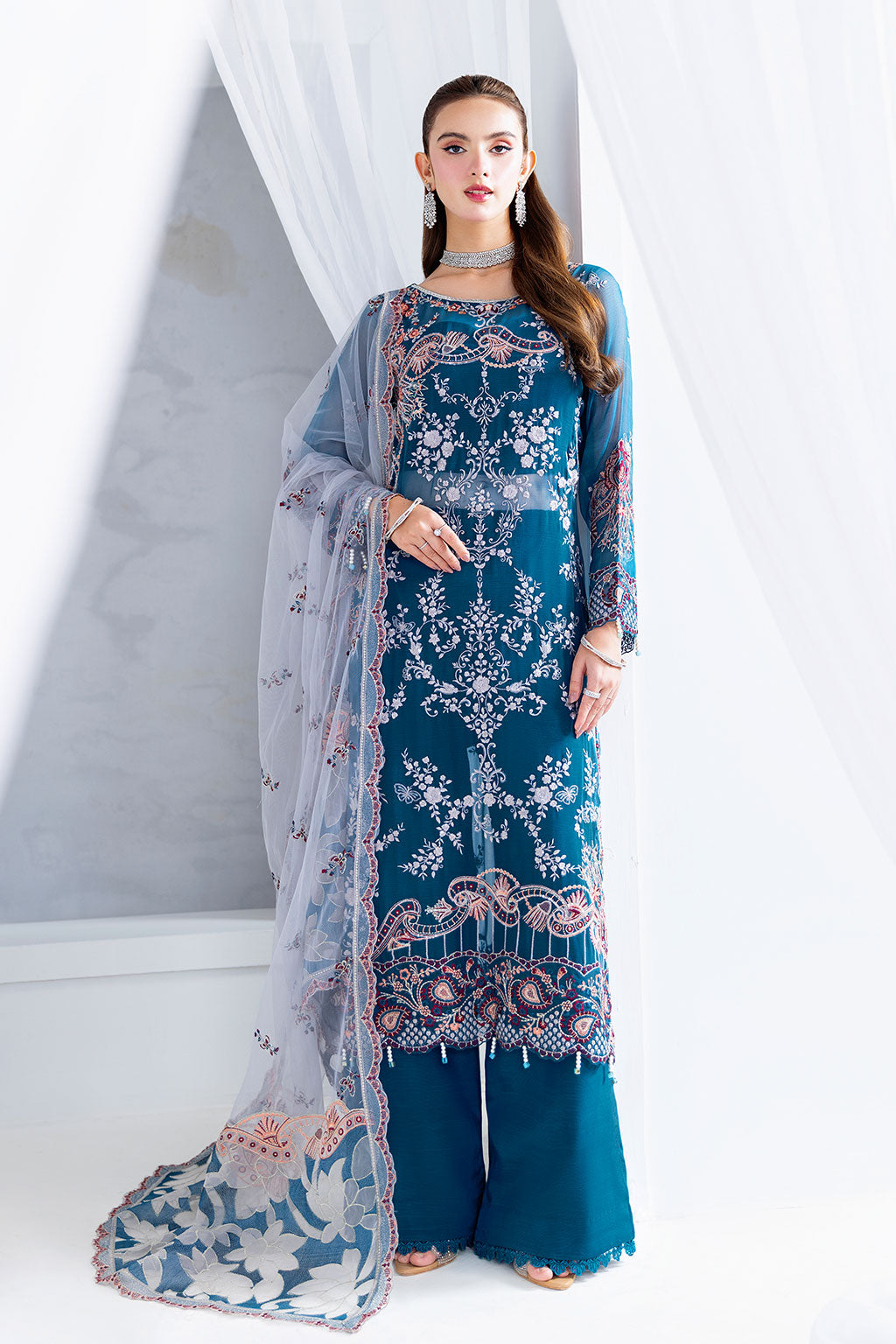 pakistani embroidered chiffon dresses Embroidered Elegant Chiffon