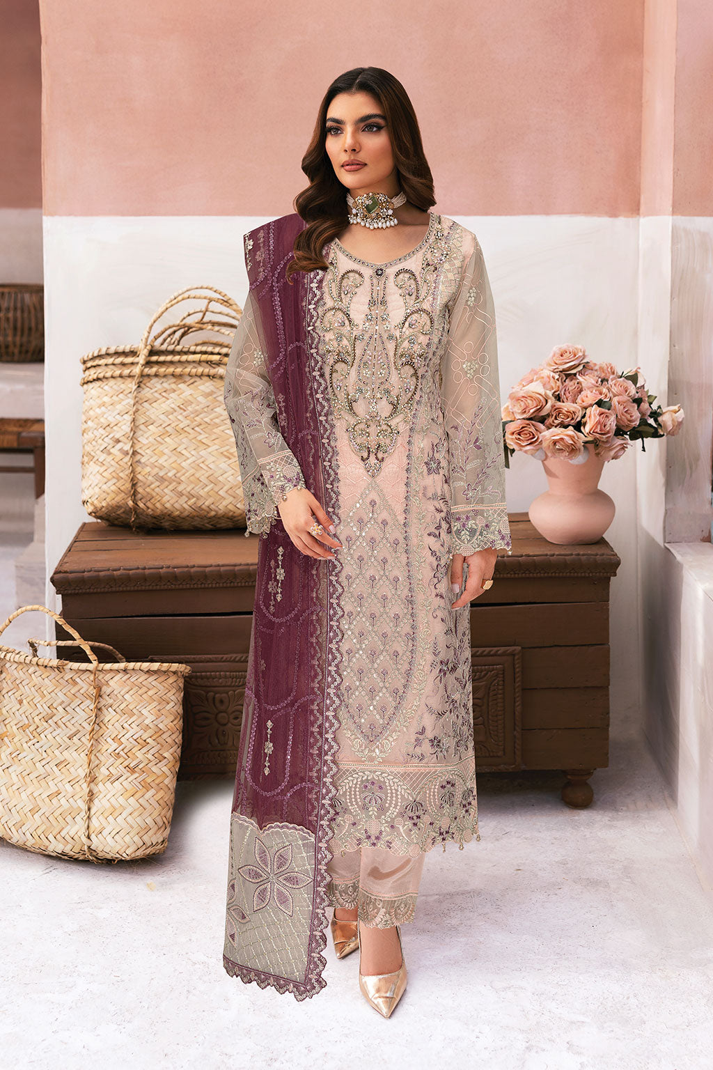 Organza Embroidered Dresses for Women in Pakistan Ramsha Organza Embroidered Dresses for Women in Pakistan Ramsha