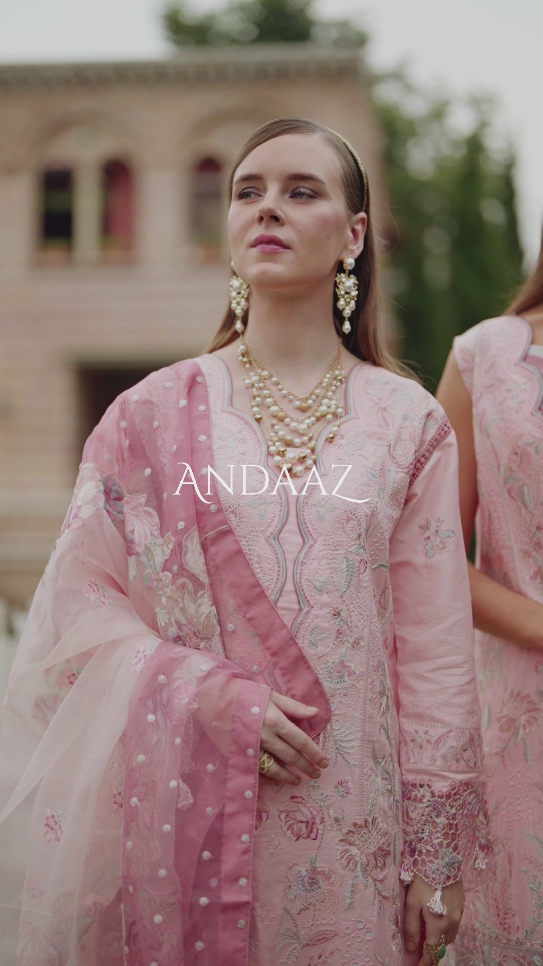 RADIANT PINK-3PC LAWN EMBROIDERED SUIT-Z-810